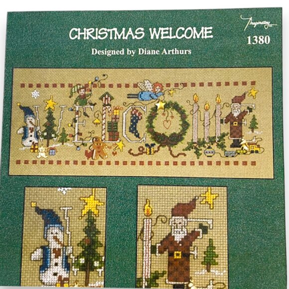 Lot of 3 Christmas Cross Stitch Pattern Booklets Imaginating and Stitchmaker - Picture 3 of 10